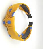 Viaana polka dot hair band yellow color