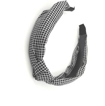 Viaana checks hair band black color 1
