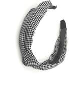 Viaana checks hair band black color