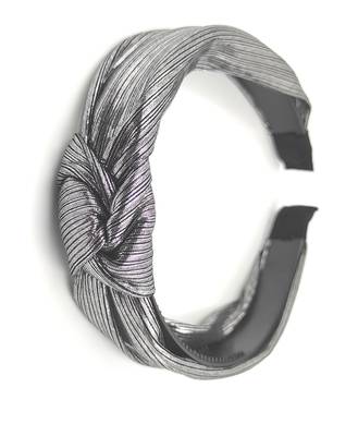 Viaana shimmer knot hair band grey color 1