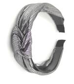 Viaana shimmer knot hair band grey color