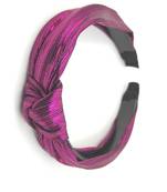 Viaana shimmer knot hair band pink color