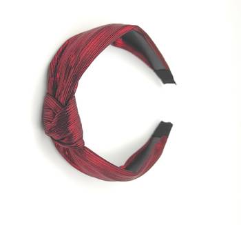 Viaana shimmer knot hair band red color 1