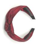 Viaana shimmer knot hair band red color