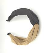 Viaana two colour hair band black & beige color