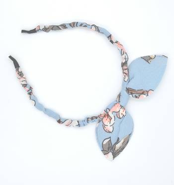 Viaana ears fabric hair band blue 1