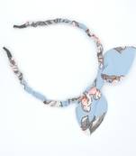 Viaana ears fabric hair band blue