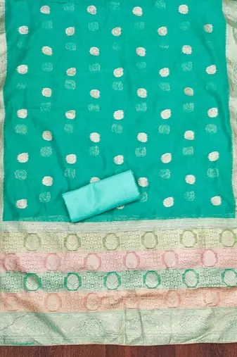 rama jacqurd handwork unstitched dress material
