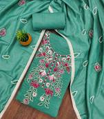 rama cotton embroidered unstitched dress material