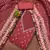 rust organza handwork unstitched dress material