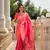 pink paisley banarasi art silk embellished saree with matching blouse
