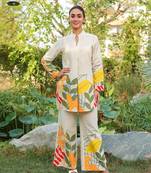 Trendmalls Cotton Digital Printed Kurta Pant Stylish ethnic Co Ords Set 