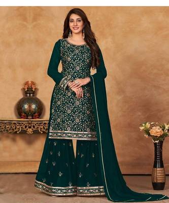 Faux Georgette Reception Wedding Wear Pakistani Salwar Kameez with Sequence Work 1