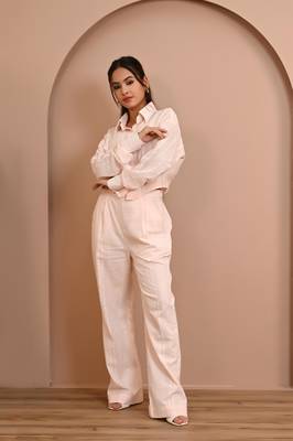 Peach cotton coord set 2
