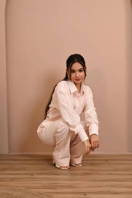 Peach cotton coord set 3