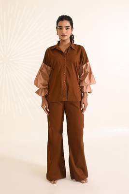 Brown cotton co-ord set 2