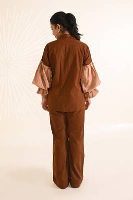 Brown cotton co-ord set 5