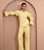 Yellow cotton coord set