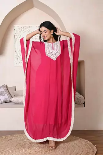 Pink kaftan set
