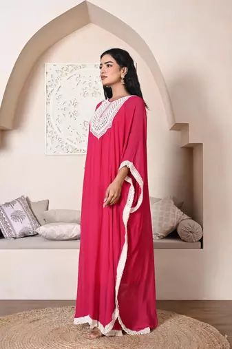 Pink kaftan set