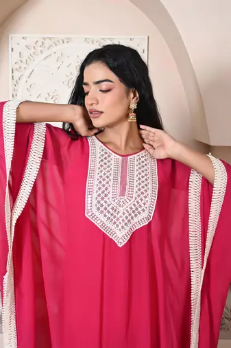 Pink kaftan set