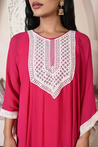 Pink kaftan set