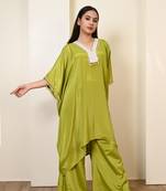 Green kaftan set
