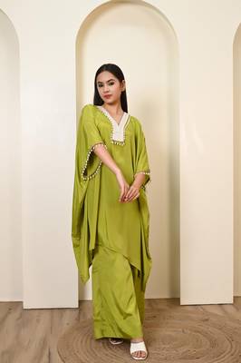 Green kaftan set 2