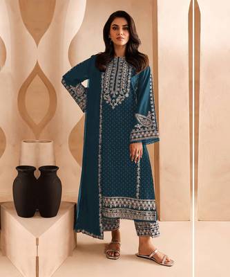 Rama embroidered georgette salwar suit 1
