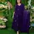 Purple embroidered georgette long-kurtis