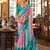 pink polyester viscose silk patola printed saree