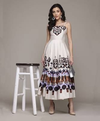 Ecru norah long dress by label ritu kumar 1