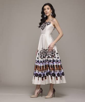 Ecru norah long dress by label ritu kumar 3