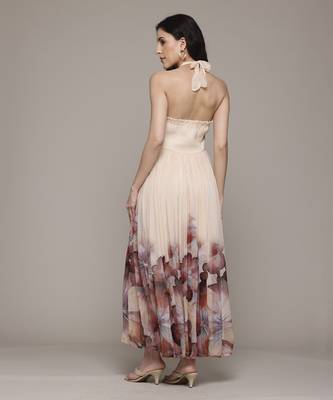 Peach evie maxi dress by label ritu kumar 4