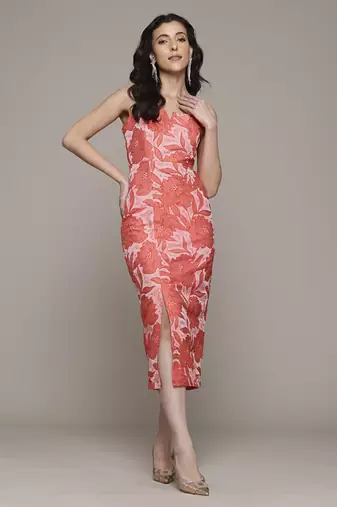 Coral elaine long dress by label ritu kumar