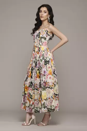 Black dahlia long dress by label ritu kumar