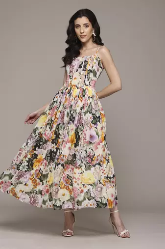 Black dahlia long dress by label ritu kumar