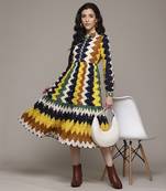 Multi color auriane shirt dress by label ritu kumar