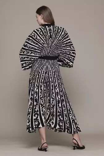 Black arabesq jumpsuit by label ritu kumar