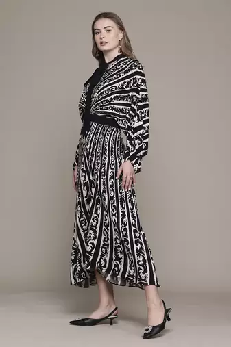 Black arabesq jumpsuit by label ritu kumar