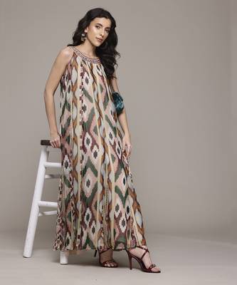 Multi color aquinnah maxi dress by label ritu kumar 1