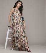 Multi color aquinnah maxi dress by label ritu kumar