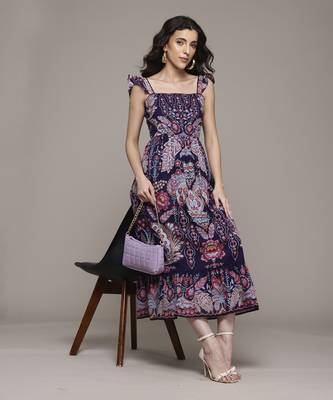 Navy alba long dress by label ritu kumar 1