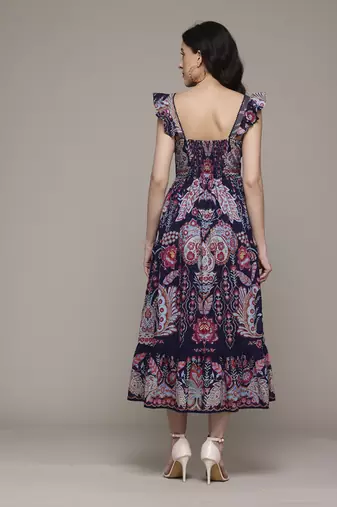 Navy alba long dress by label ritu kumar