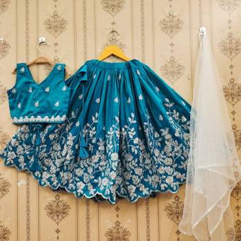 Regal festive embroidered lehenga set 1