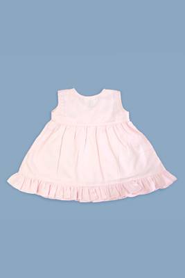 pink cotton embroidered love letter girls jabla dress 2