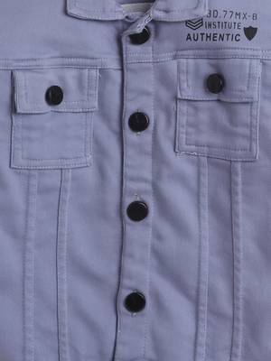 Air force printed denim front pocket jacket 3