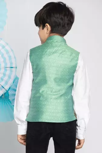  Green Nehru Jacket for boys