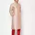 Beige dupion silk plain  men's kurta with pyjama