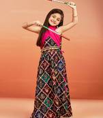 girls' multi color lehenga set